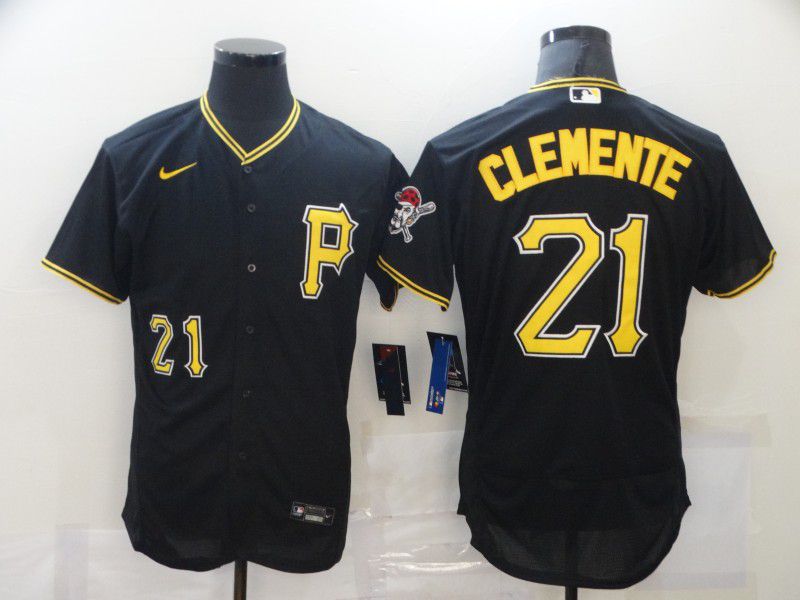 Men Pittsburgh Pirates #21 Clemente Black Elite Nike MLB Jerseys->pittsburgh pirates->MLB Jersey
